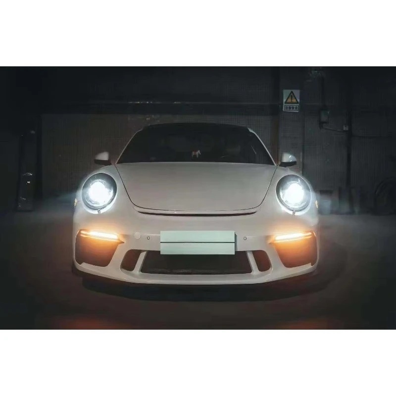 Wholesale km New Condition for 911 Carrera GT3 2012-up Body Kits Front Bumper Rear Lip LED Lights Facelift Car Upgrade